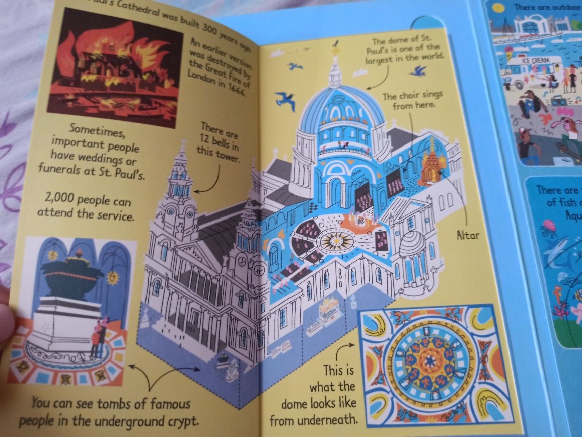 Книга на английском для детей  Look Inside London