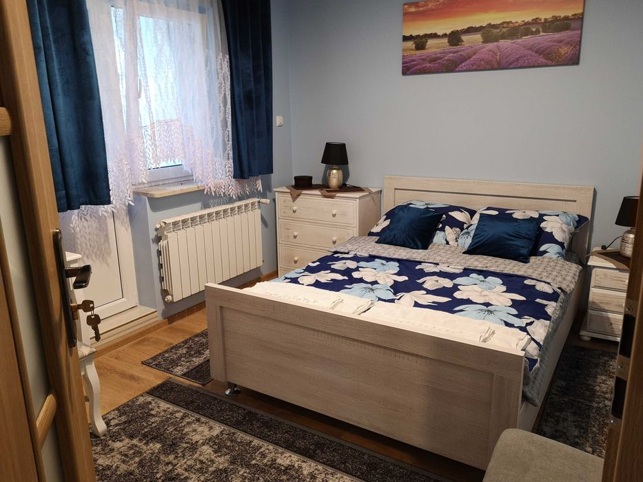 Domek całoroczny+sauna, doba 400zł/2os + 50zł/kolejna os. Max 6 os.