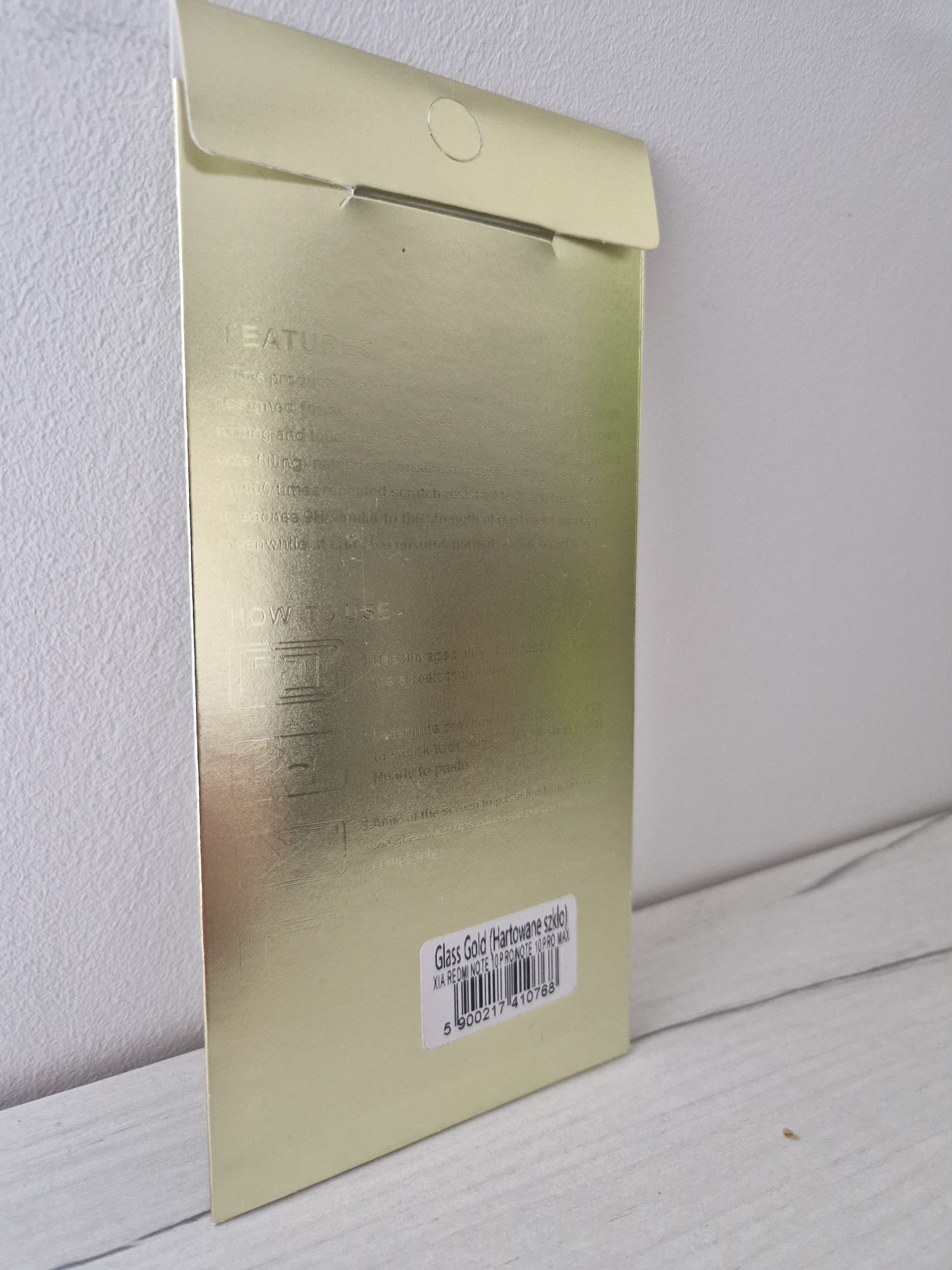Hartowane szkło Gold do XIAOMI REDMI NOTE 10 PRO/NOTE 10 PRO MAX