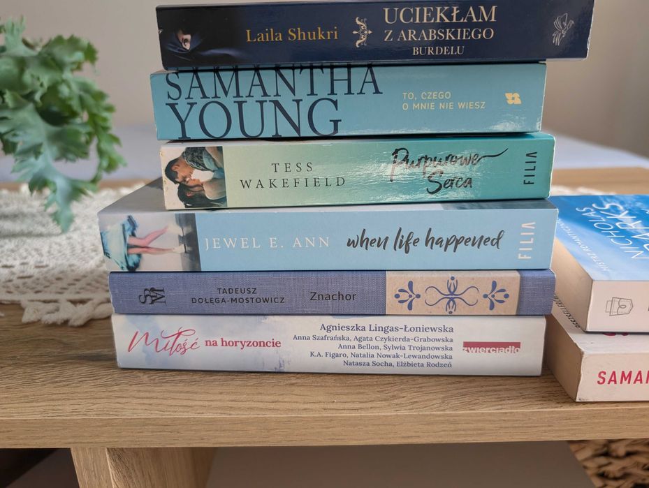 Zestaw książek, różna tematyka