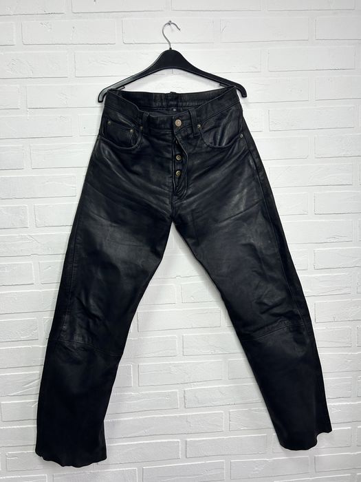 Шкіряні штани harley davidson карго мото