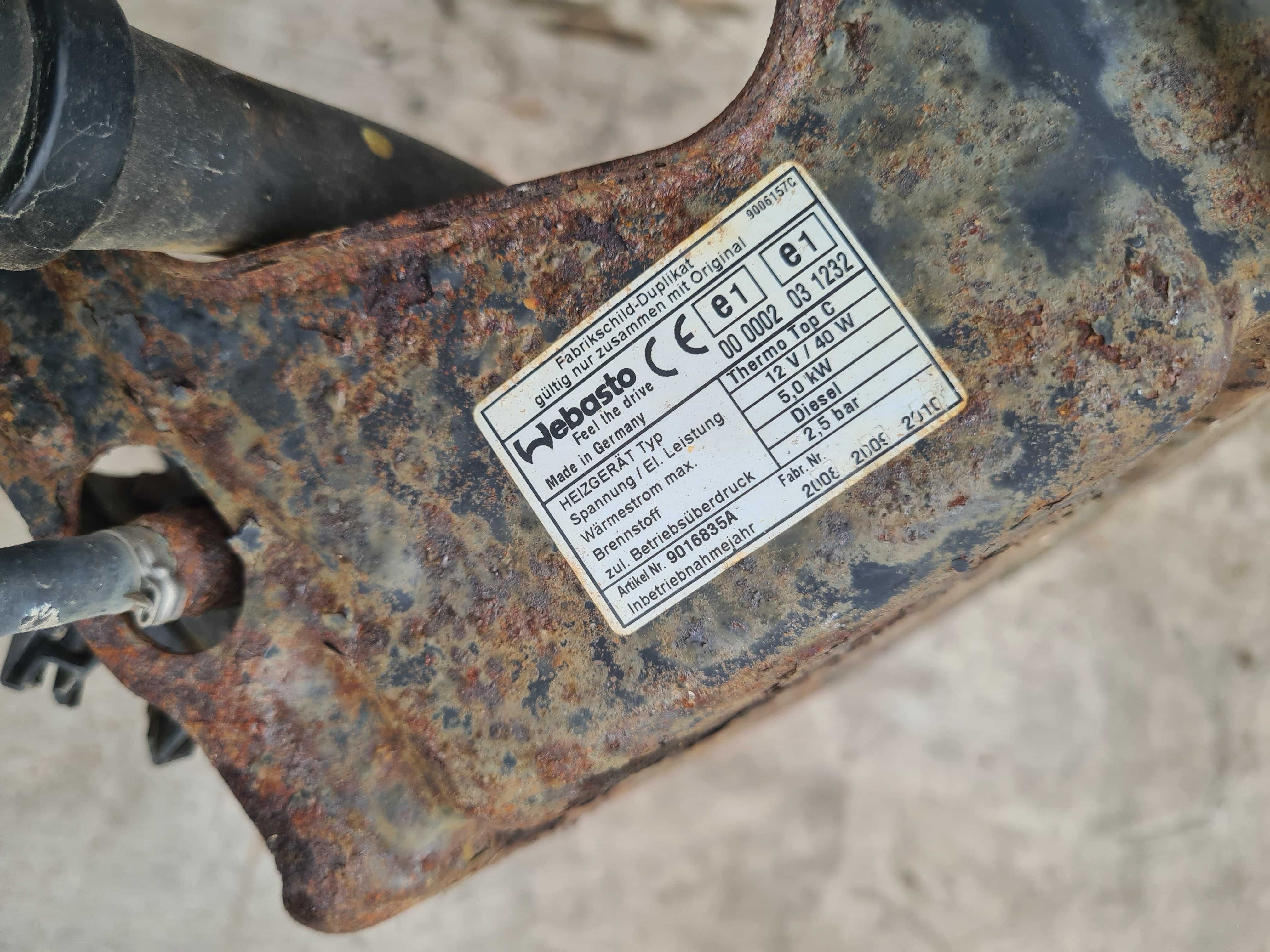 Peugeot Expert II ogrzewanie postojowe WEBASTO Thermo Top C 12V/40W
