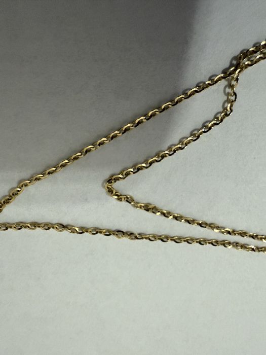 Łańcuszek, Ankier złoto z medaliekiem dwustronnym