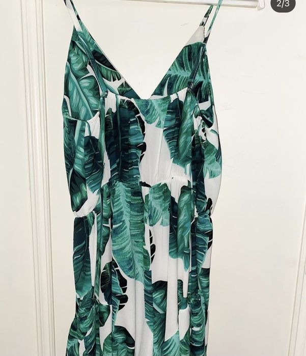 Macacão calçao padrão tropical