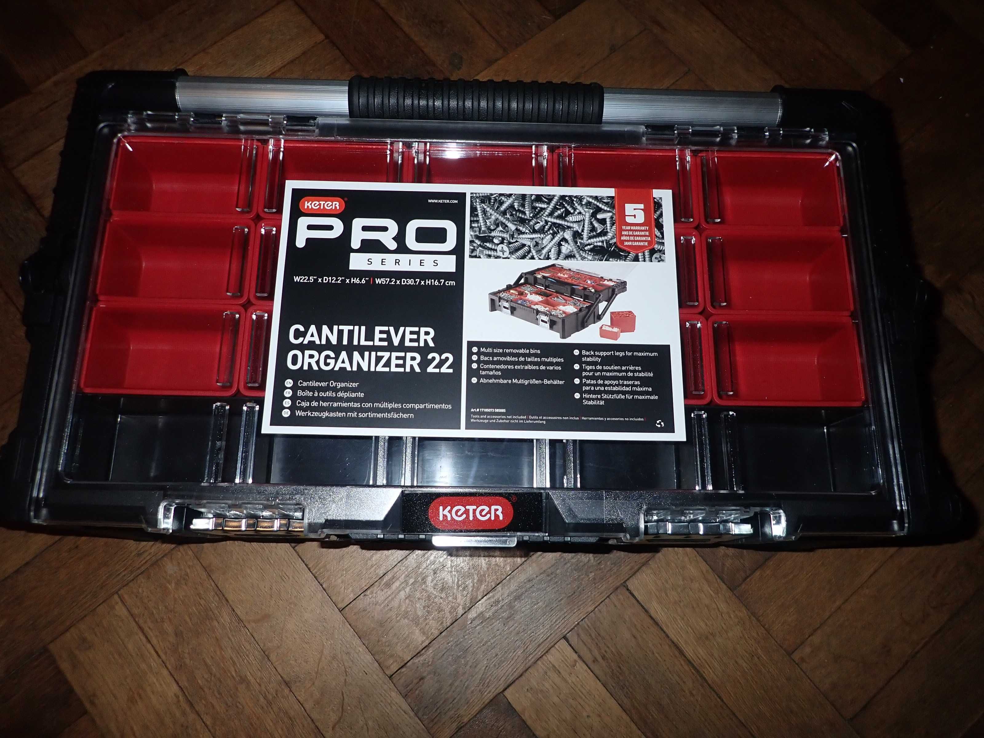 Skrzynka box narzędziowy keter organizer 22'' cantilever