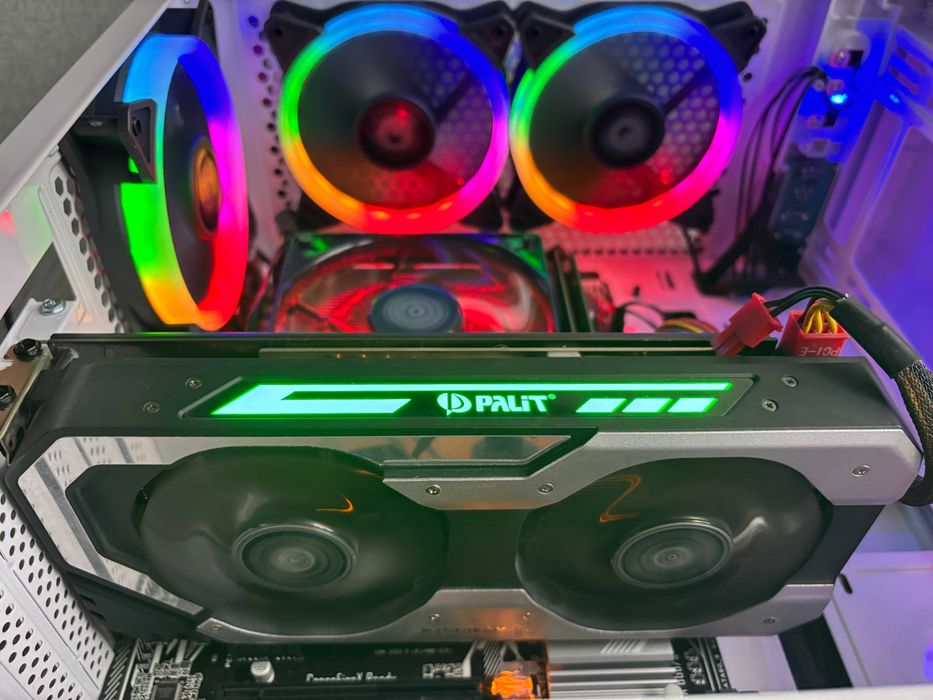 Відеокарта GeForce Palit JetStream GTX 1060 6Gb, видеокарта 1060 GDDR5