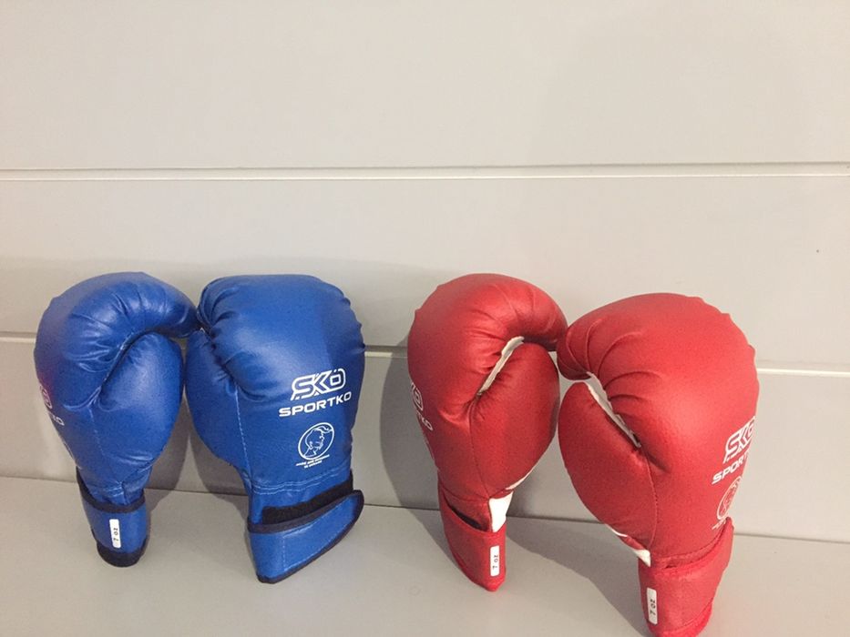 Детские боксерские перчатки Бинты Sportko тренировочные 6,7,8,10,12унц