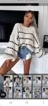 Sweter autumn mood varlseca oversize serduszka ciepły zimowy