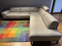 Sofa narożna Etap Sofa, skóra naturalna