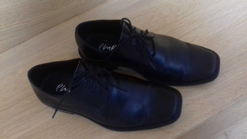 buty czarne dla chłopca skóra Emel komunia