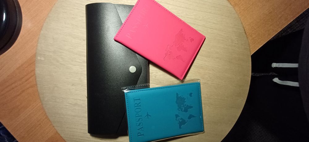 Zestaw podróżny okładki na dokumenty organizer etui