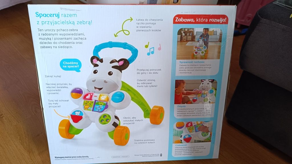 Chodzik pchacz Fisher- price nowy