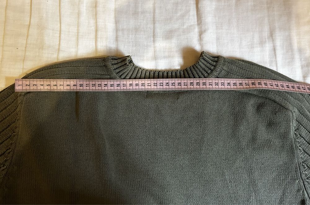 Camisola de malha caqui da Mabiller. Como nova