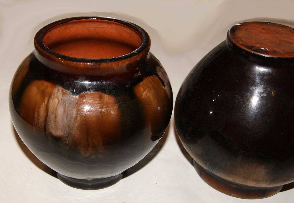 Ретро керамический горшок Глиняный горшочек Керамическая посуда СССР