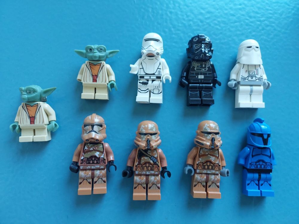 Lego minifigures Star Wars, ninjago