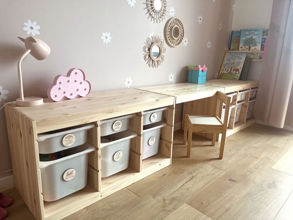 Drewniany blat łączący regały trofast /stolik/biurko dla dziecka 100cm