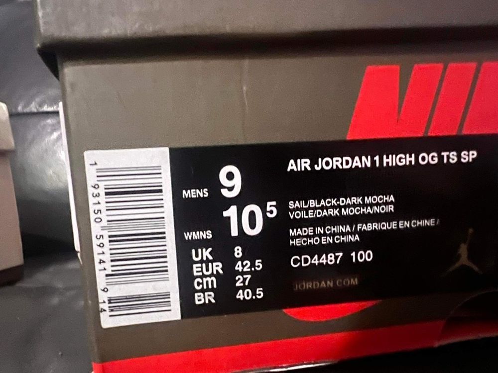 Air jordan 1 high og travis scott