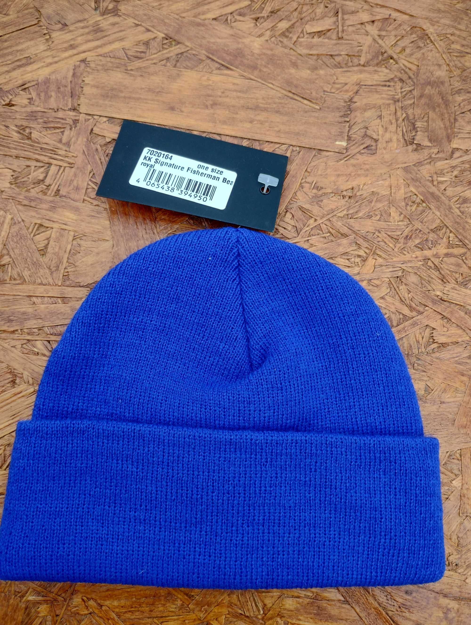 Czapka Karl Kani niebieska unisex NOWA! 100% akryl