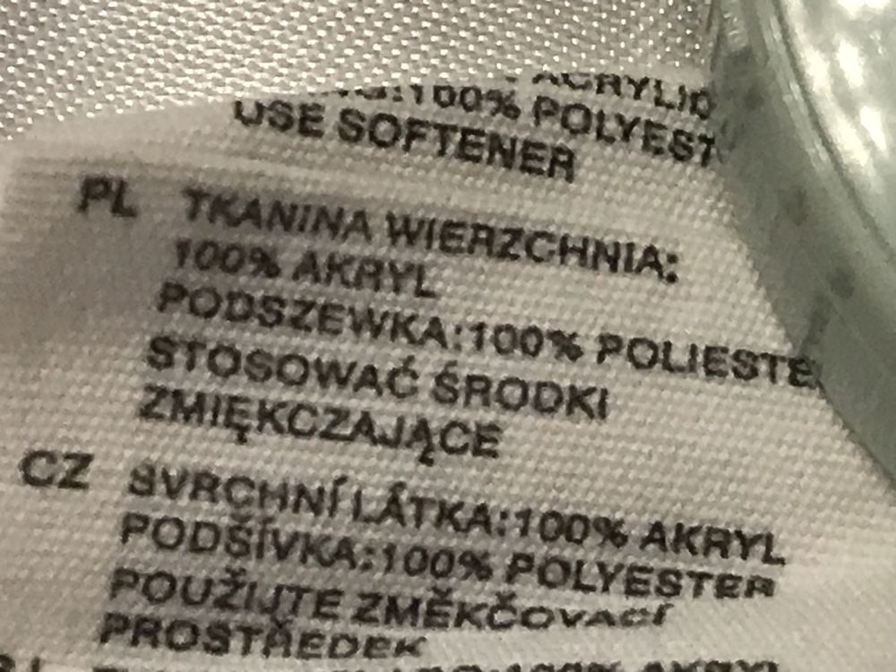 Kamizelka futro (100% akryl) z kapturem H&M, kremowa, rozm XS/S