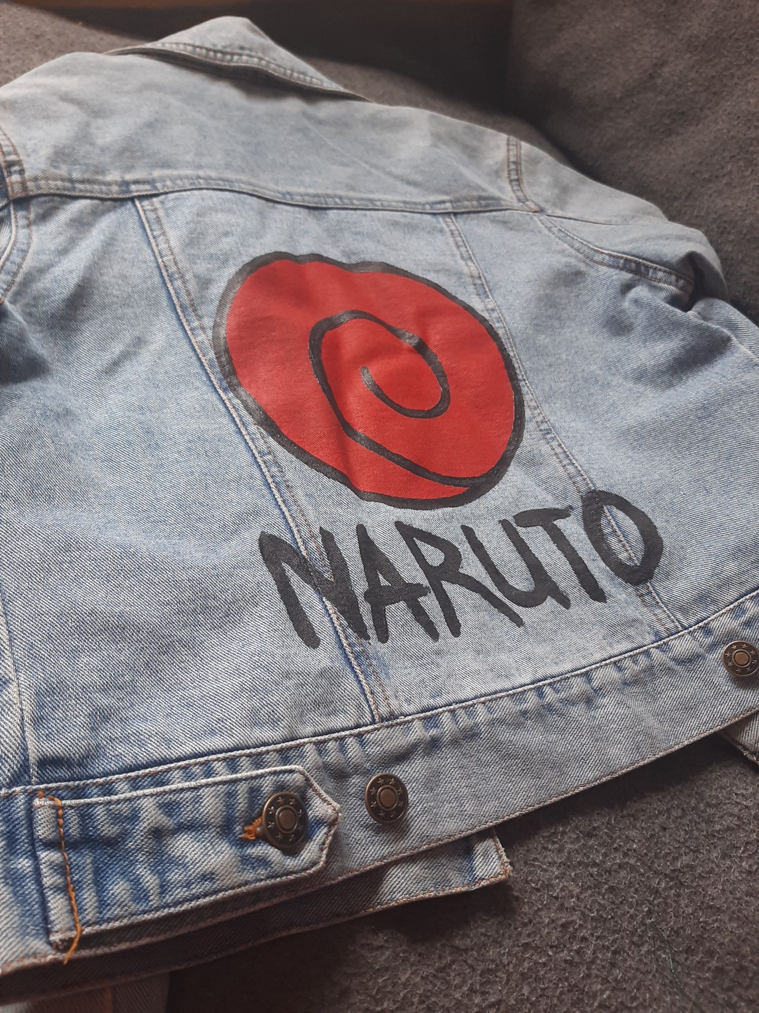 Джинсова куртка на підкладці Naruto