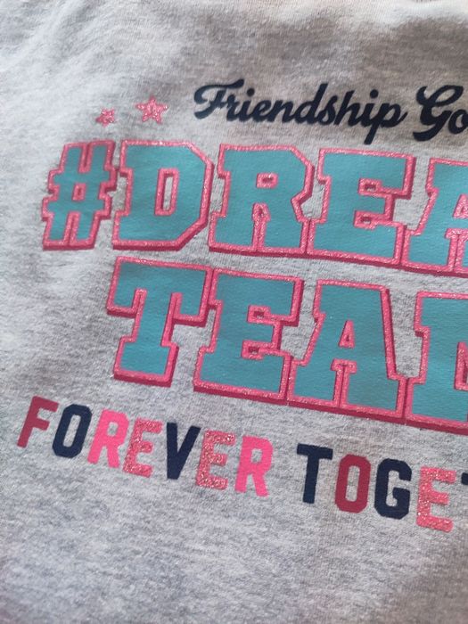 Nowa szara sukienka dresowa 146/152