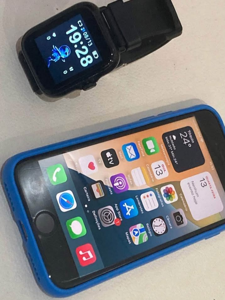 NEGOCIAVELl iPhone SE 2020+SMARTWATCH DENVER compatível IOS e Android