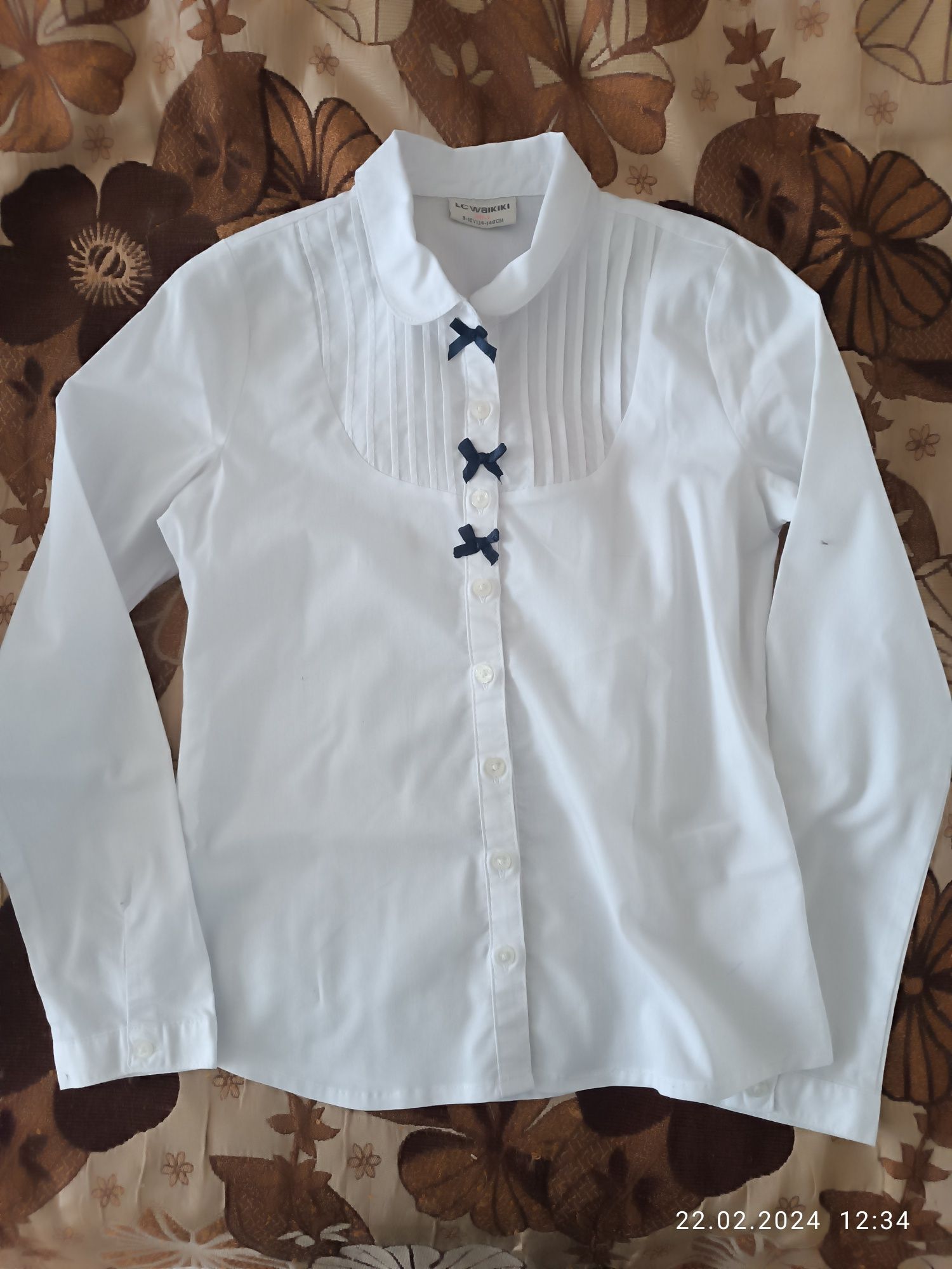 Сорочка,блузка,рубашка,біла,школа,134-140р.