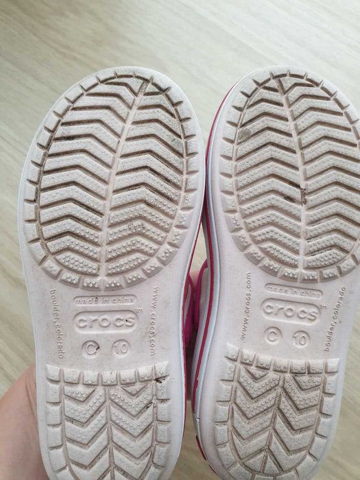 Crocs Crocband Sandały dziewczęce C10 27/28 jasnoróżowe