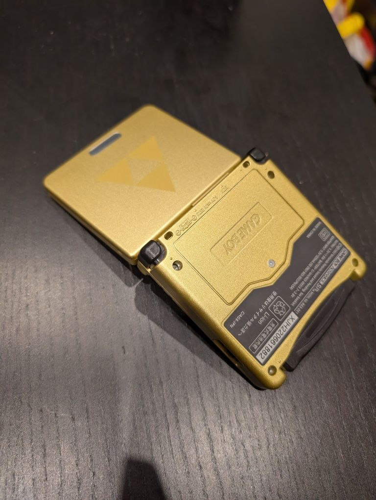 GameBoy Advanced SP Zelda + Mod Ecrã IPS + Flashcart Todos os Jogos