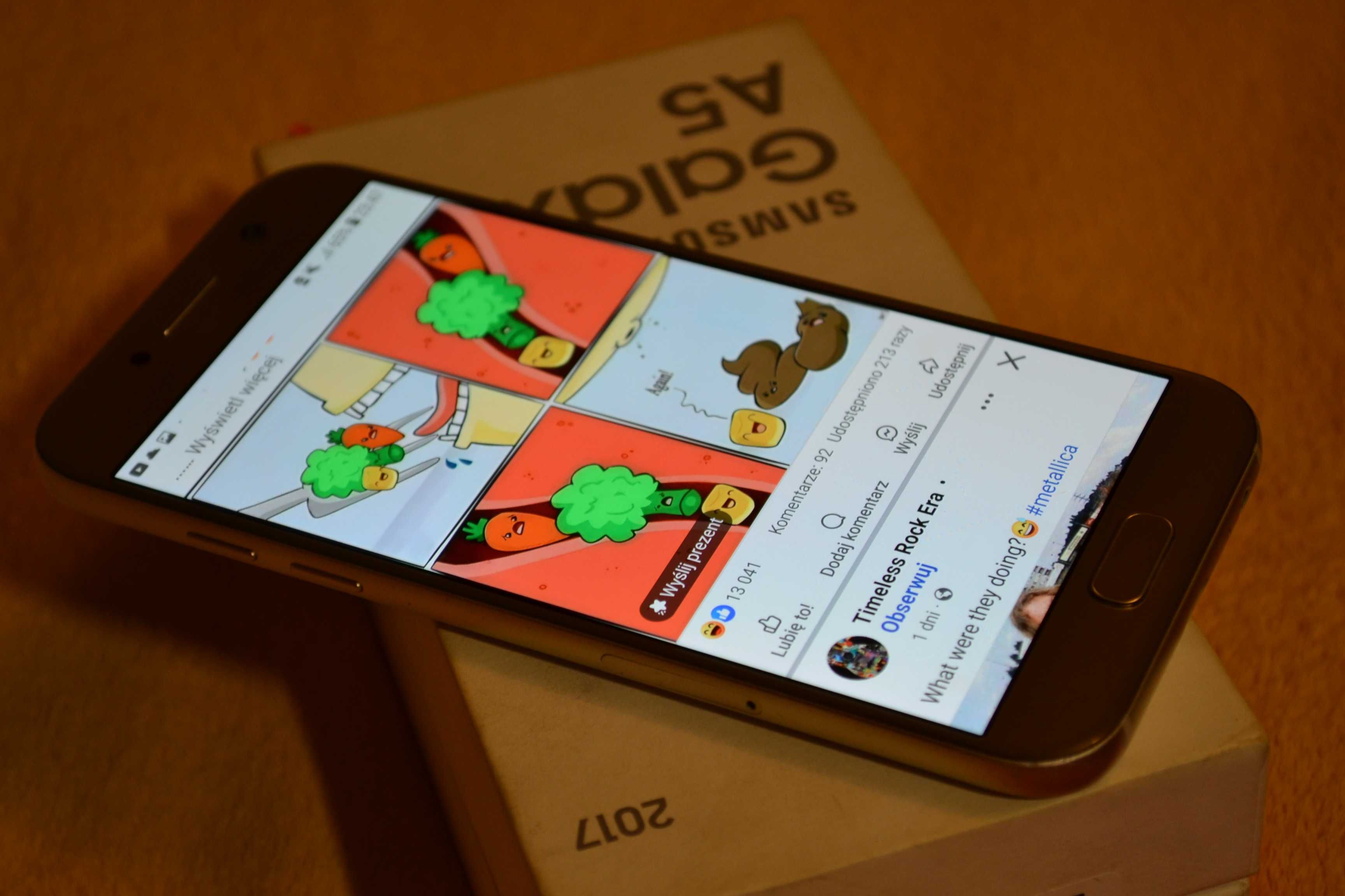 Samsung A 5 2017 złoty ładny sprzedam