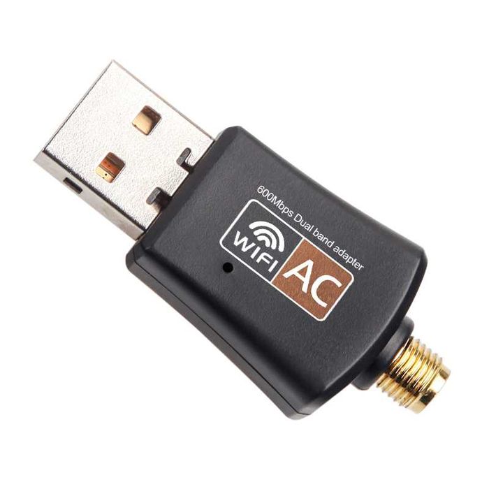 Karta sieciowa USB 600Mbps 2.4GHz 5GHz WiFi z anteną 802.11b/n/g/ac