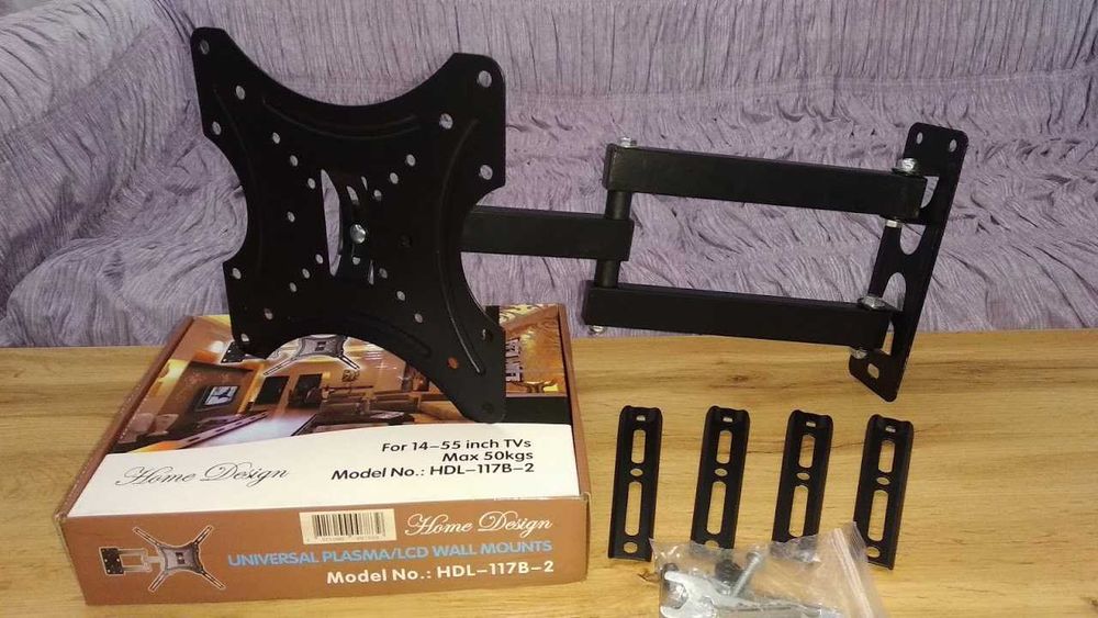 Кронштейн для тв 14"-55" Кріплення для монітора телевізора HDL-117B-2