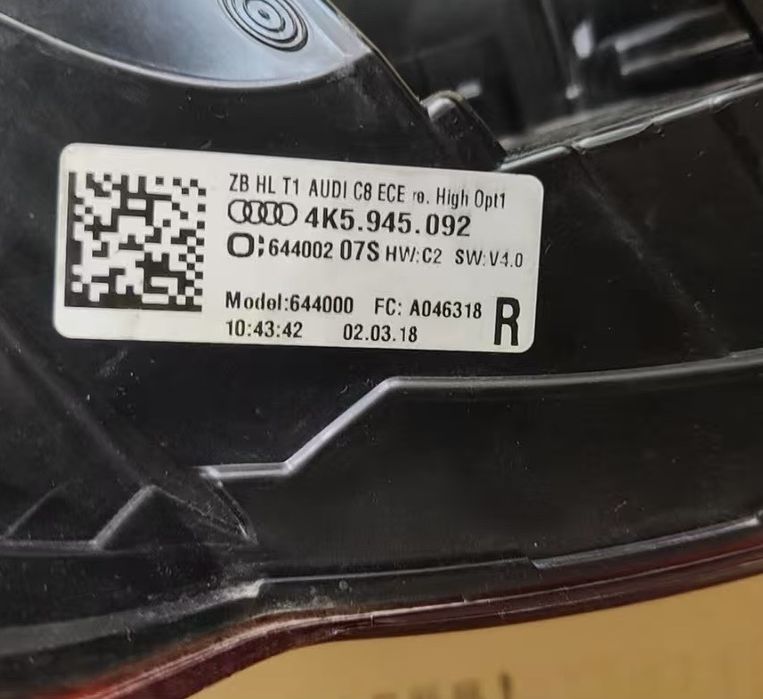 Фары фара фари стоп стопы стопи audi A6 C8 2019+ FULL LED с блоками