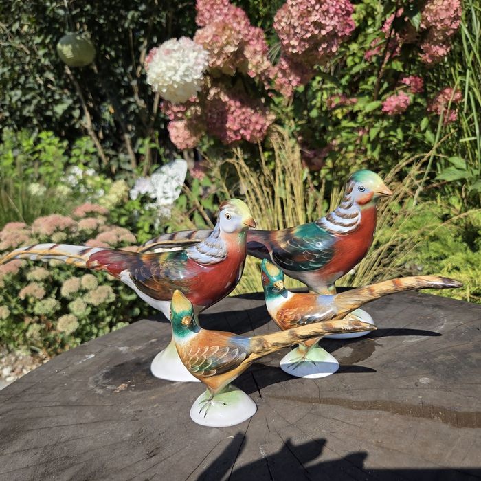 Bażant ręcznie malowana figurka prezent dla myśliwego