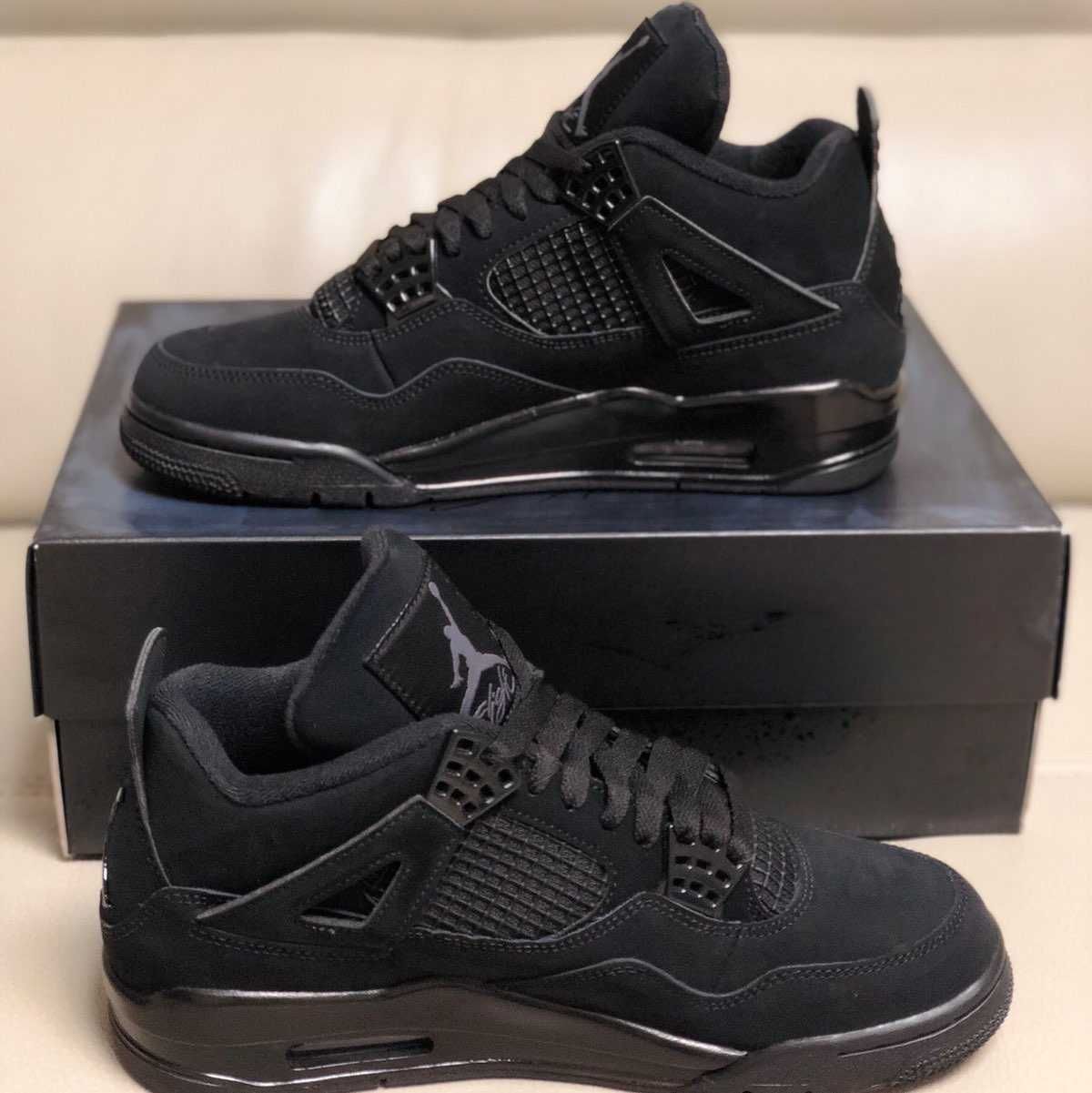 Jordan4Air4RetroBlack CatUnisexTrampki R.38