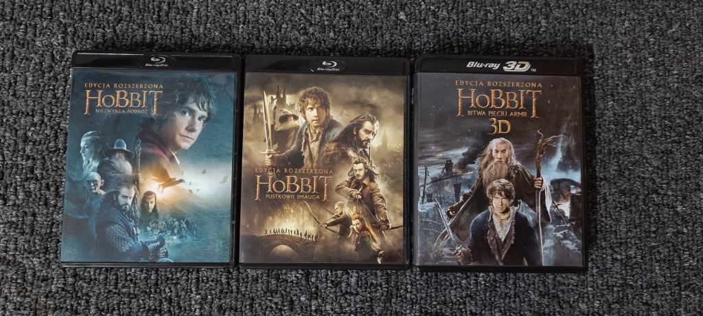 Hobbit Trylogia Edycja Rozszerzona Blu-ray Lektor PL