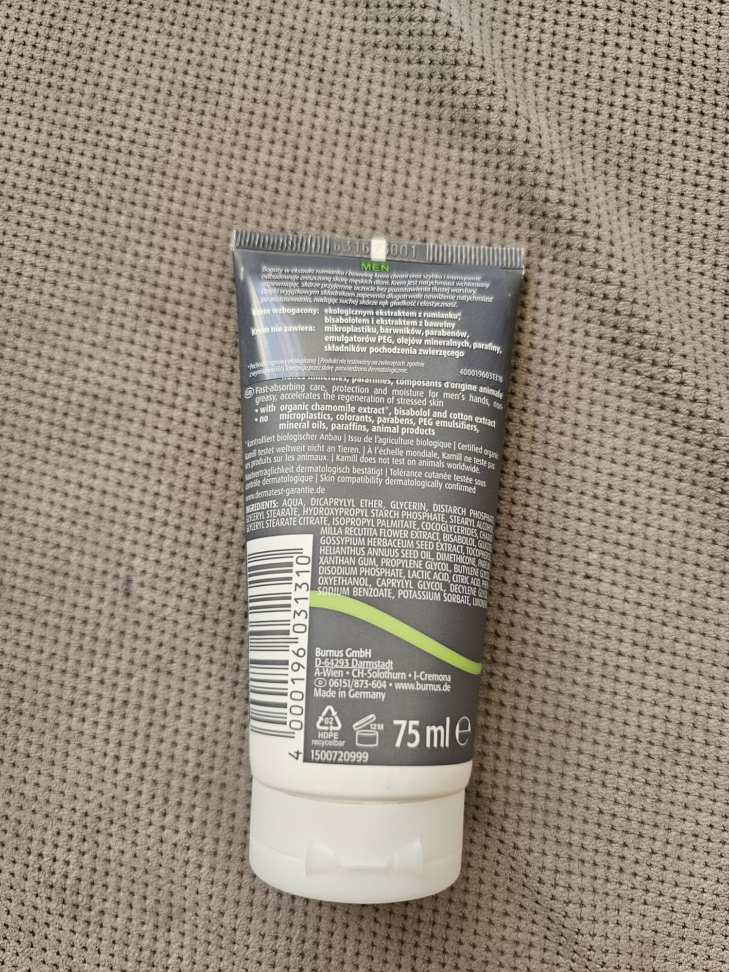 Kamill MEN pielęgnacyjny krem do rąk 75 ml
