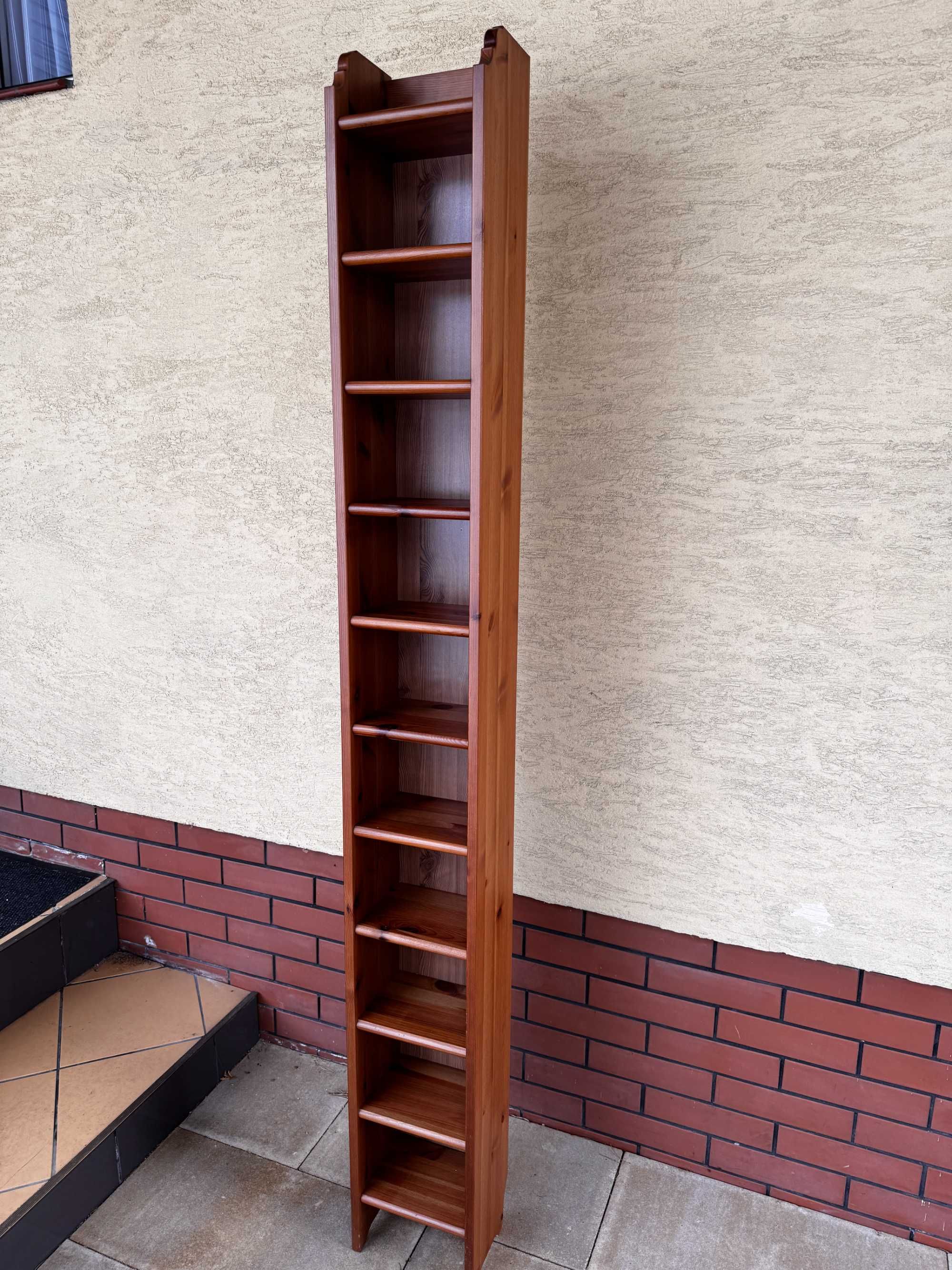 stojak na płyty cd regał słupek leksvik ikea hemnes markor wąska półka