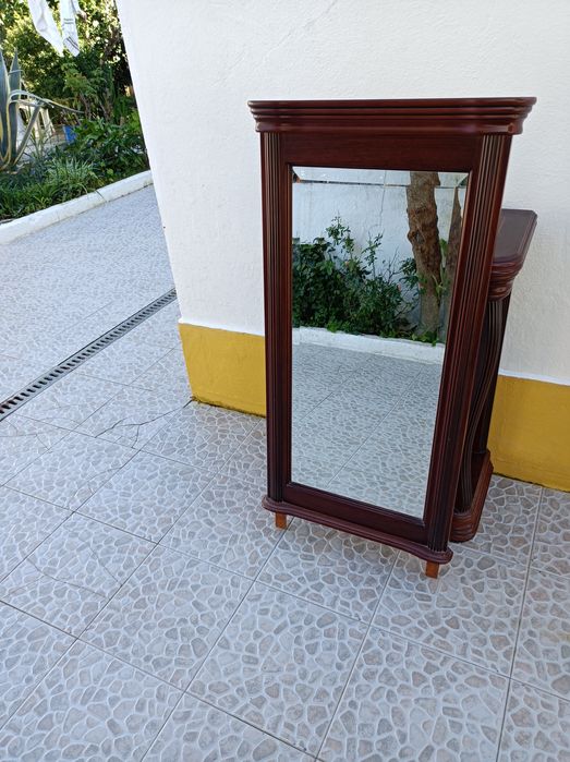 Móvel de entrada/corredor em mogno impecável, apenas por 25 euros