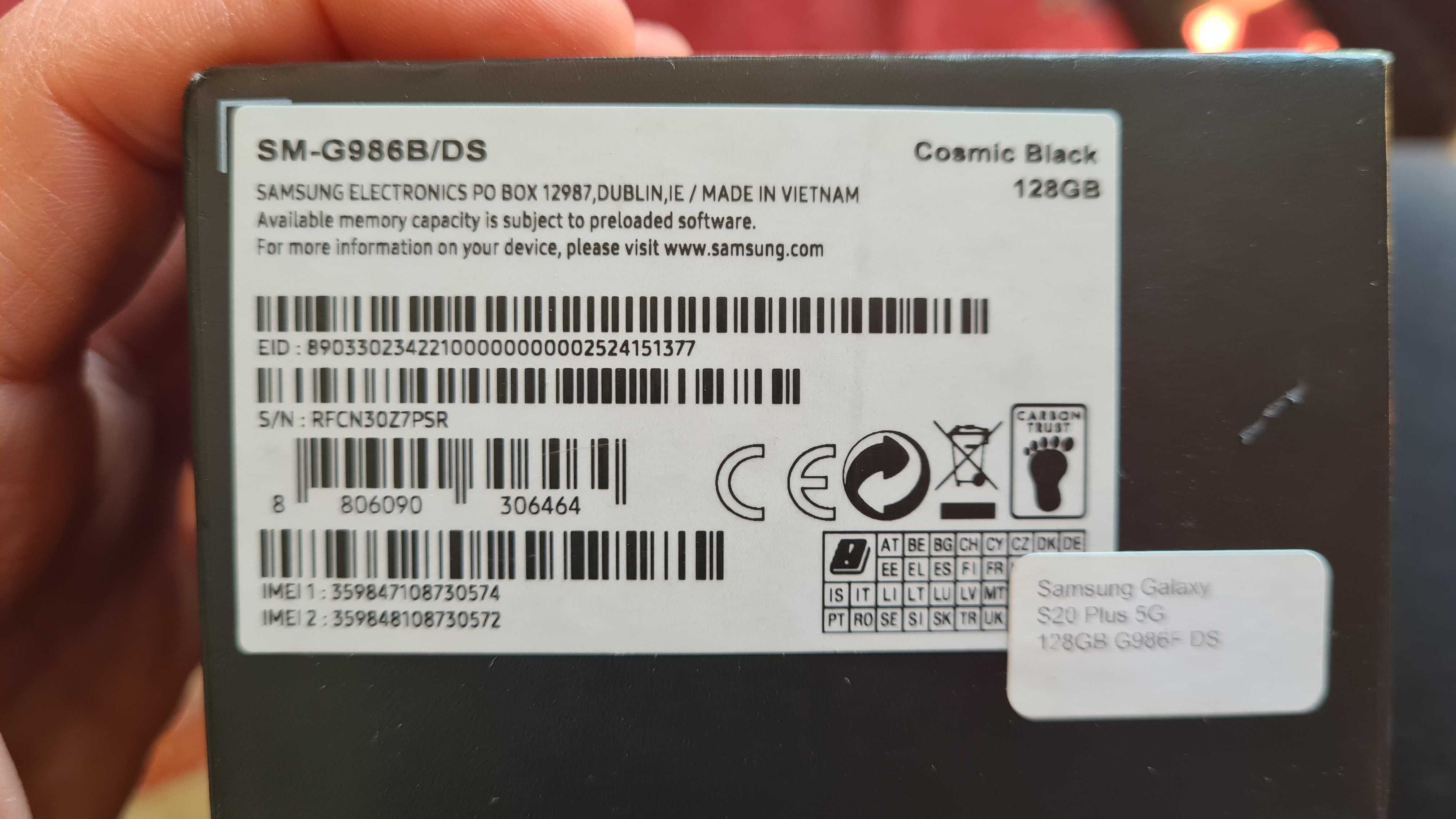 Samsung S20+ 128GB SM-G986B/DS