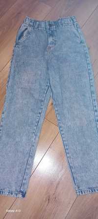 Spodnie dżinsowe modne/szerokie 146