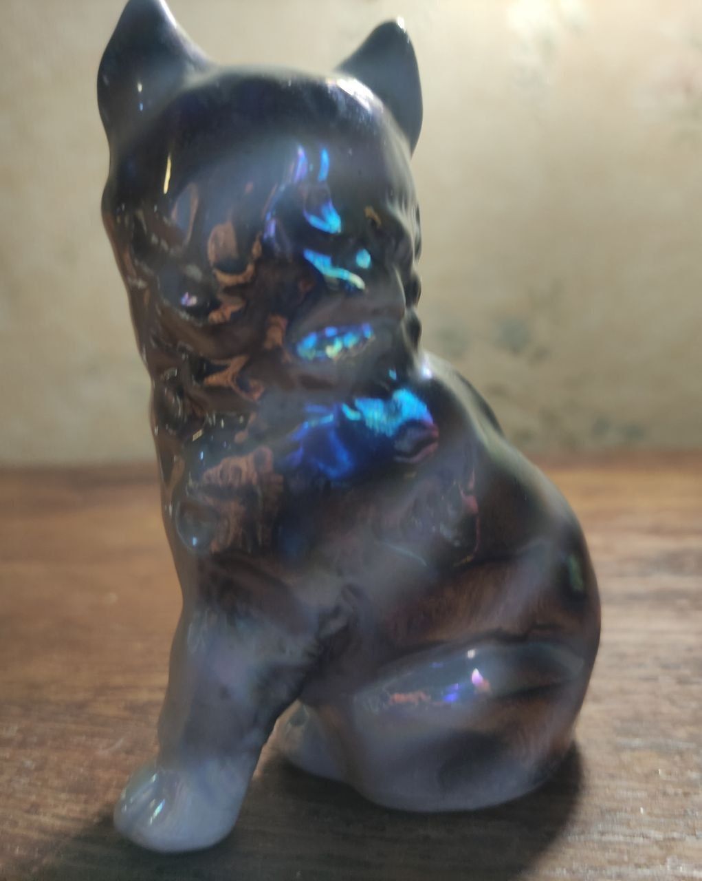 Атрикварная фарфоровая статуетка кот, котик, котенок, Германия