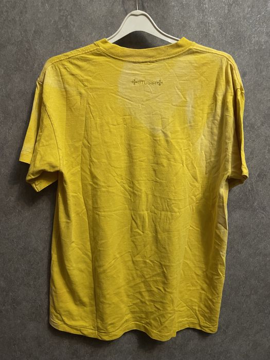 Мужская винтажная футболка Stussy Reflective Logo Vintage 90s