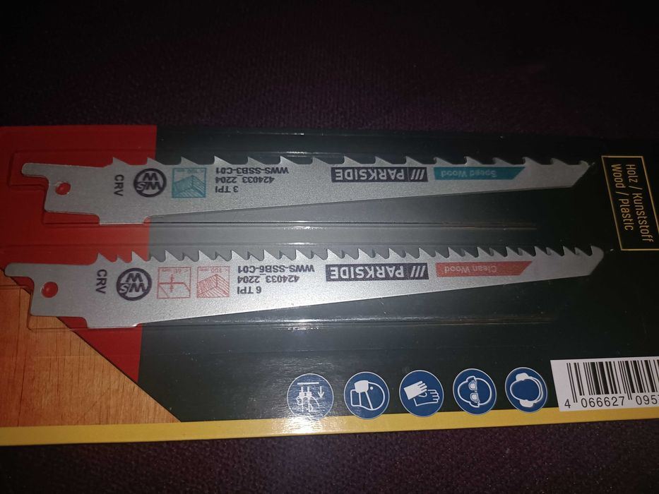 Brzeszczoty do piły lisicy Parkside do drewna