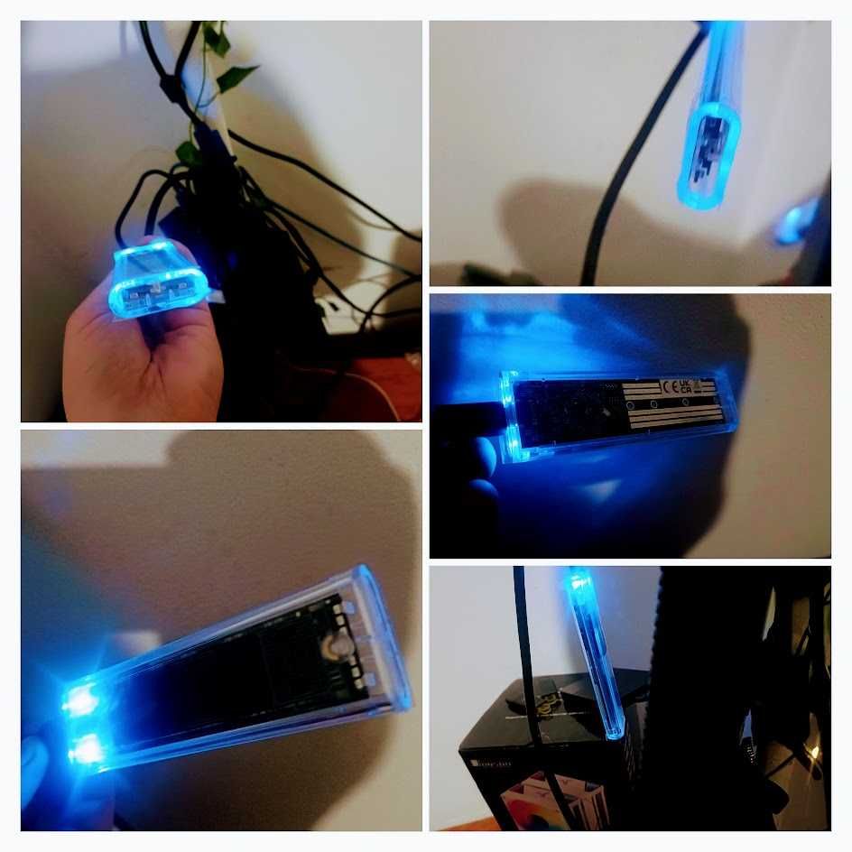 M.2 SATA SSD 512GB диск + Зовнішня кишеня M2 з Type-C 3.1 + USB