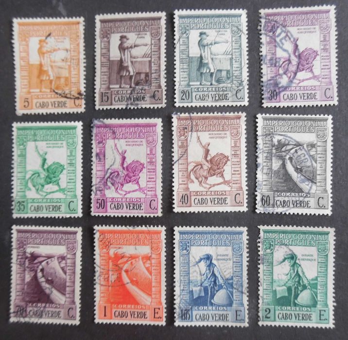 Selos Portugal 1924 Ex-colónias - Cabo Verde -  Império Incompleto