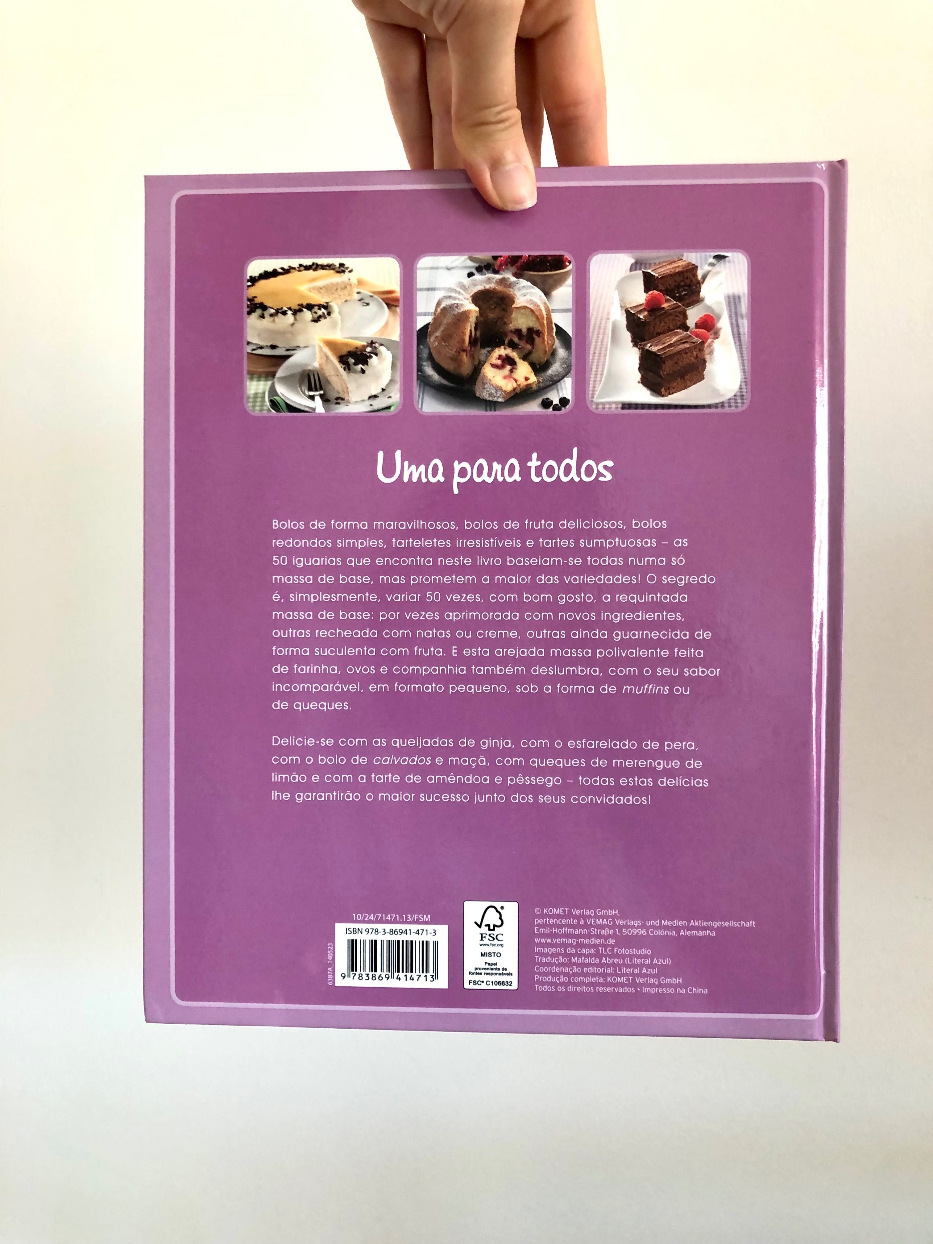 Livro de receitas “50 bolos, 1 massa”