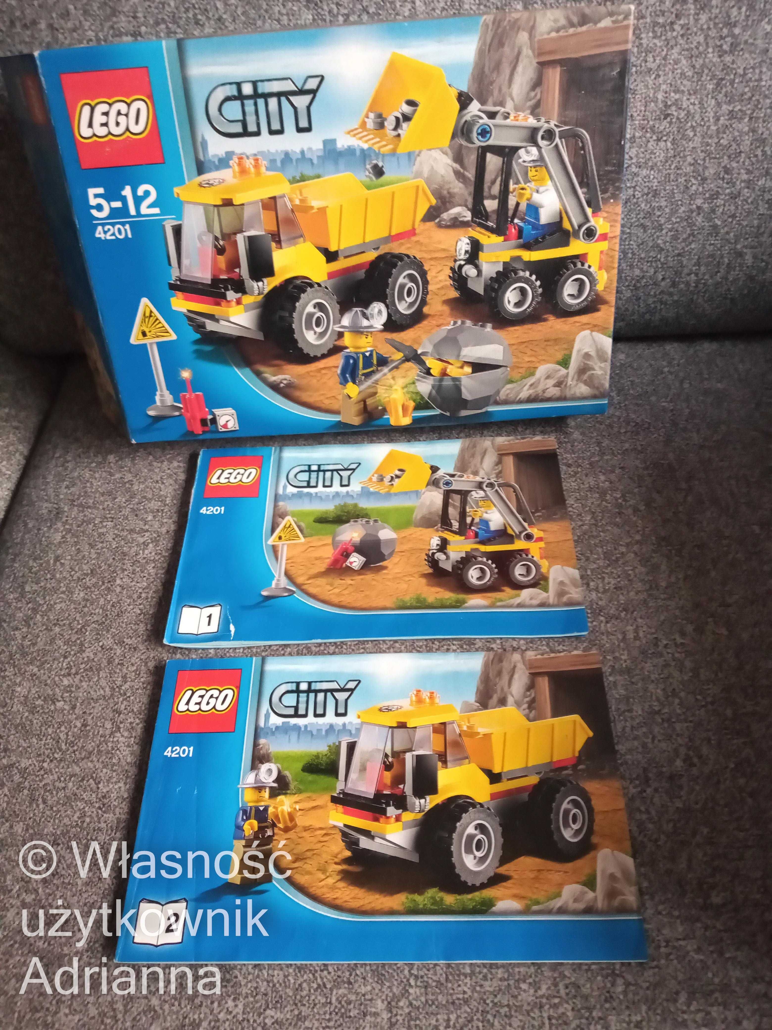 Lego City 4201 Wywrotka z ładowarką - komplet z instrukcją i pudełkiem