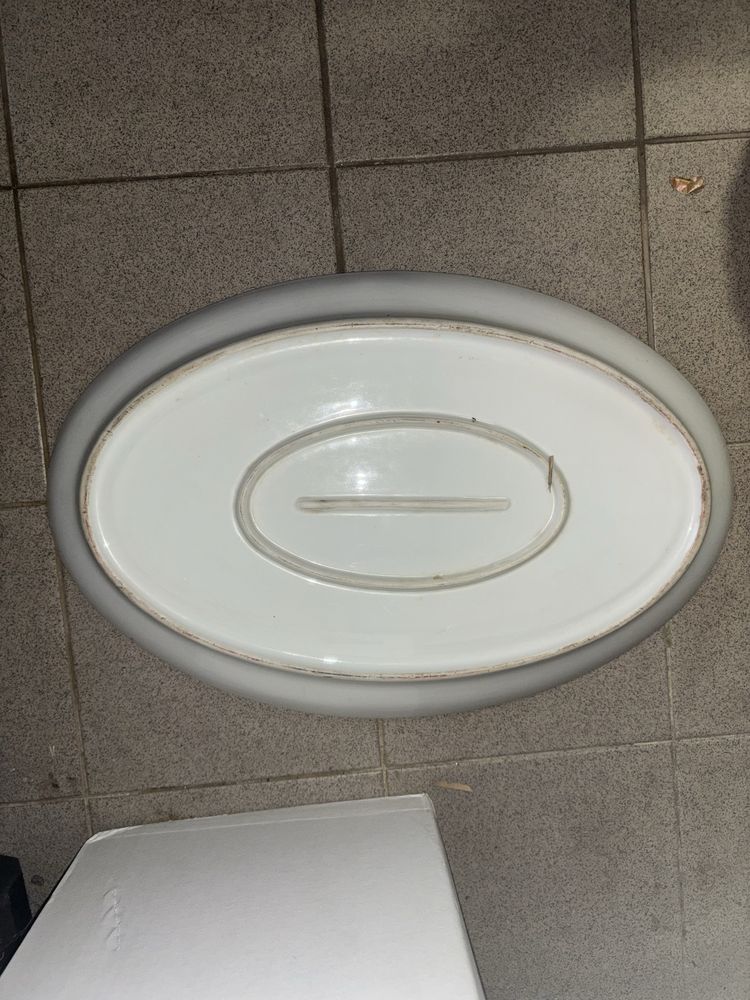 Travessa porcelana branca