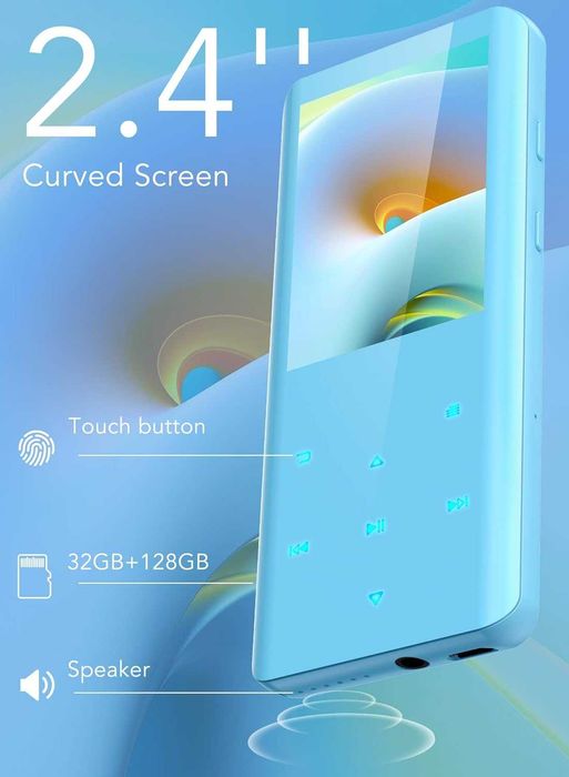 Odtwarzacz MP3 AGPTEK 32GB Bluetooth 5.3 HiFi Ekran 2.4"FM, nagrywanie